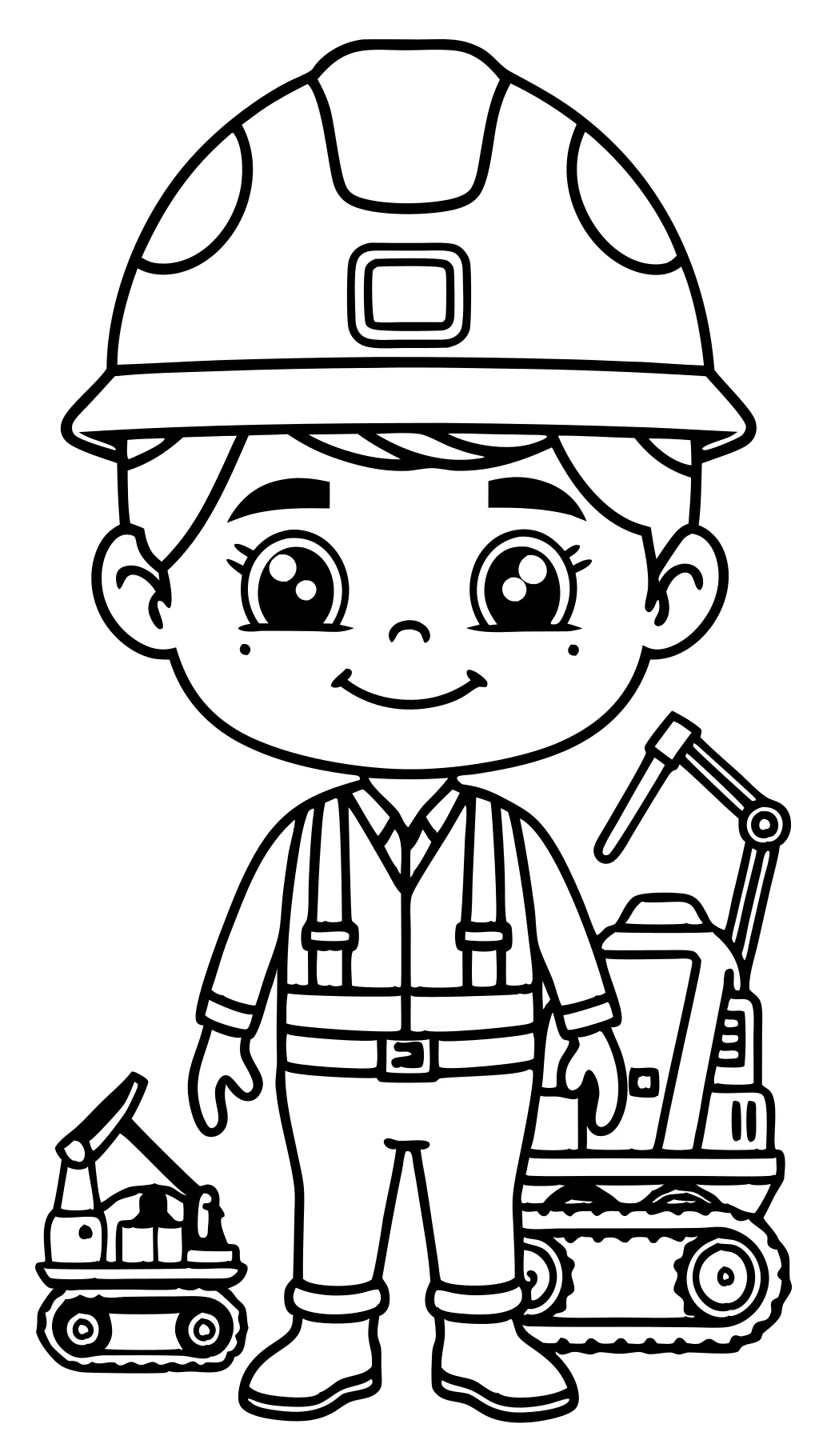 coloriage de construction imprimable